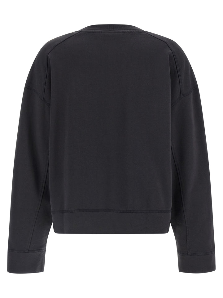 Ganni Black Organic Cotton Sweatshirt