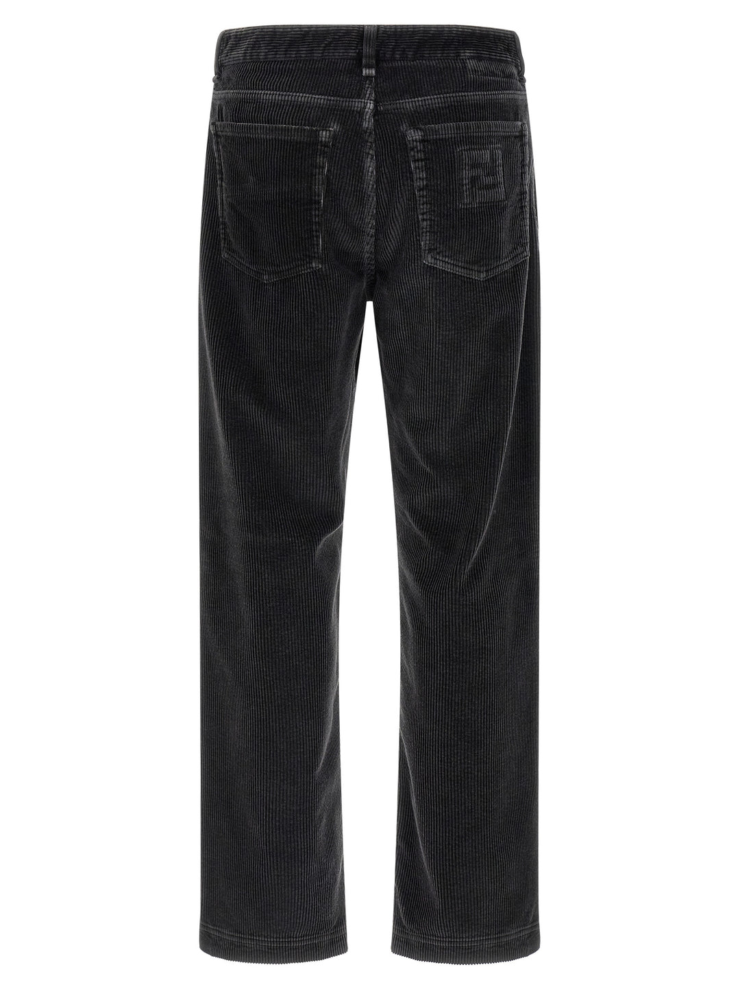 Fendi Gray Cotton Casual Pants