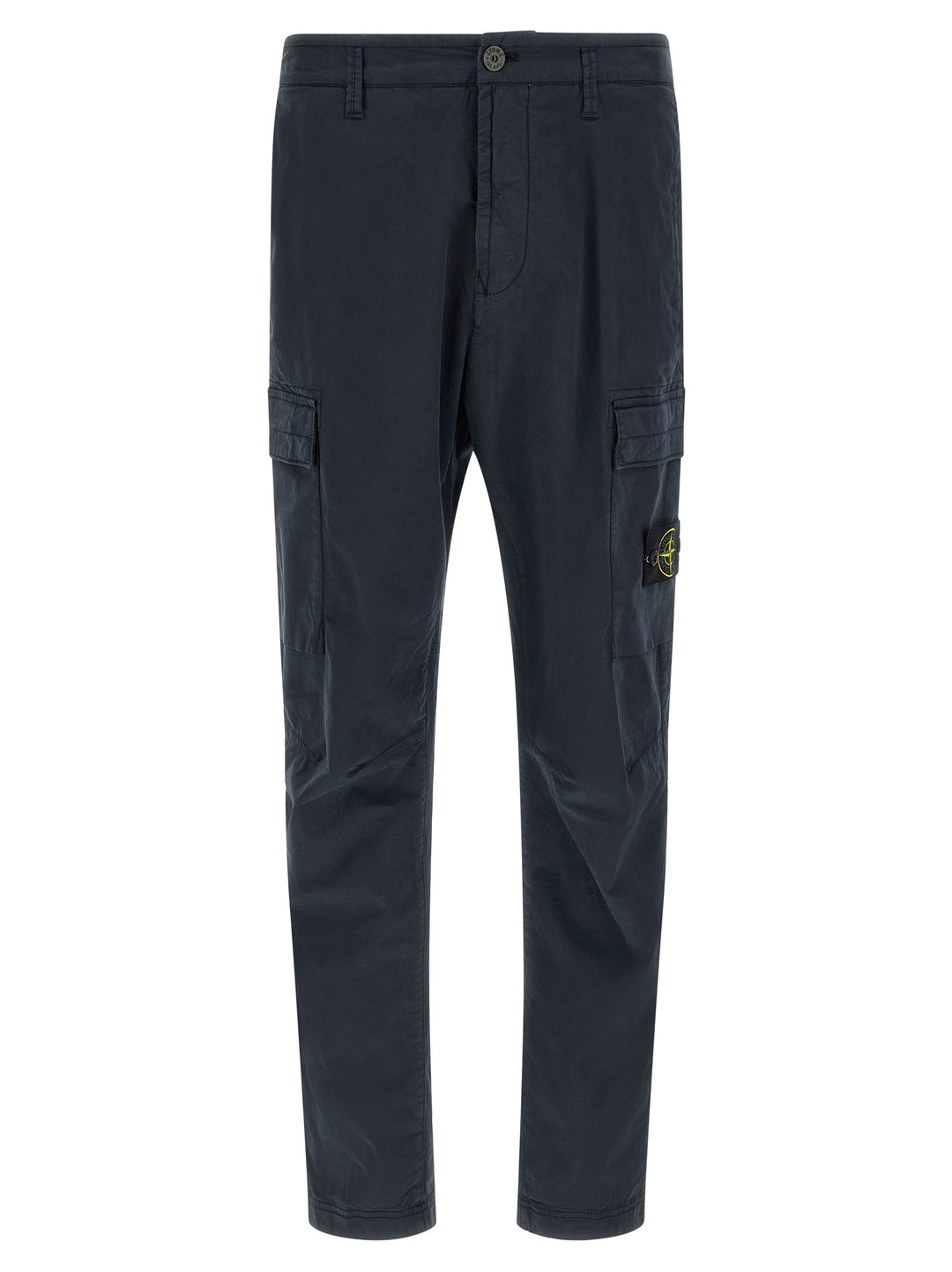Stone Island Blue Cotton Cargo Pants