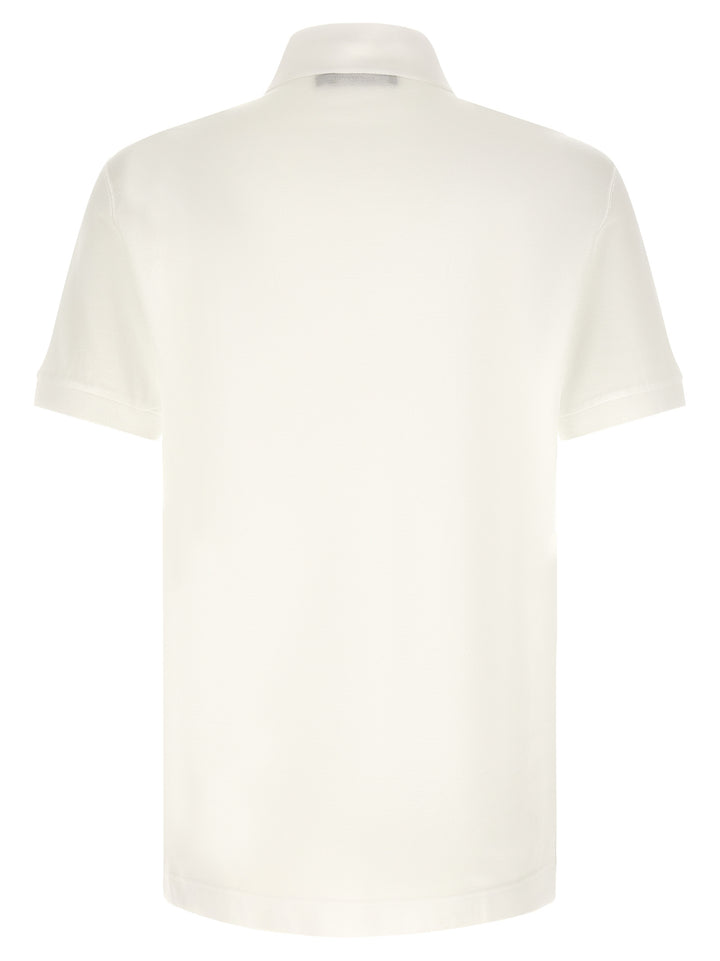 Dolce &amp; Gabbana White Cotton Polo Shirt