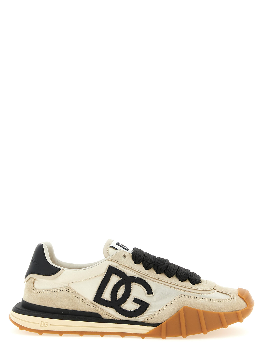Dolce &amp; Gabbana Black Calfskin Athletic Sneakers