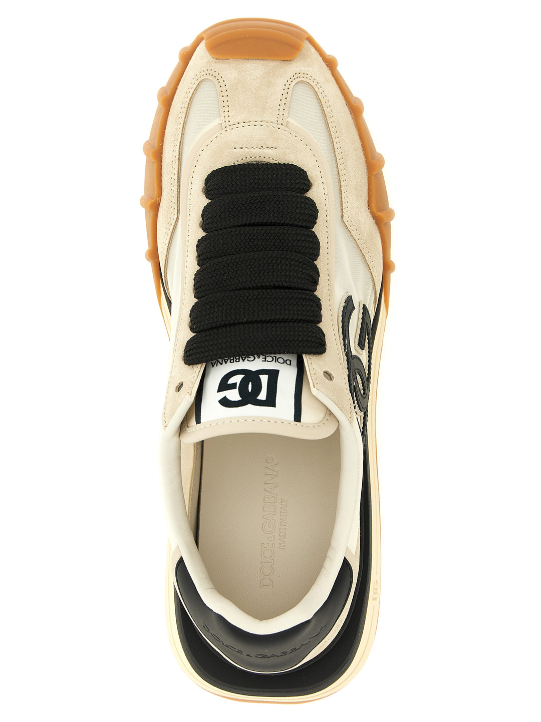 Dolce &amp; Gabbana Black Calfskin Athletic Sneakers