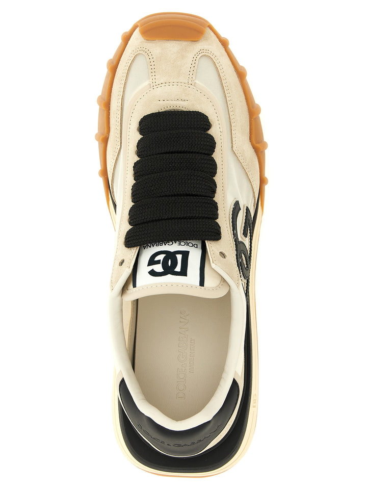 Dolce &amp; Gabbana Black Calfskin Athletic Sneakers