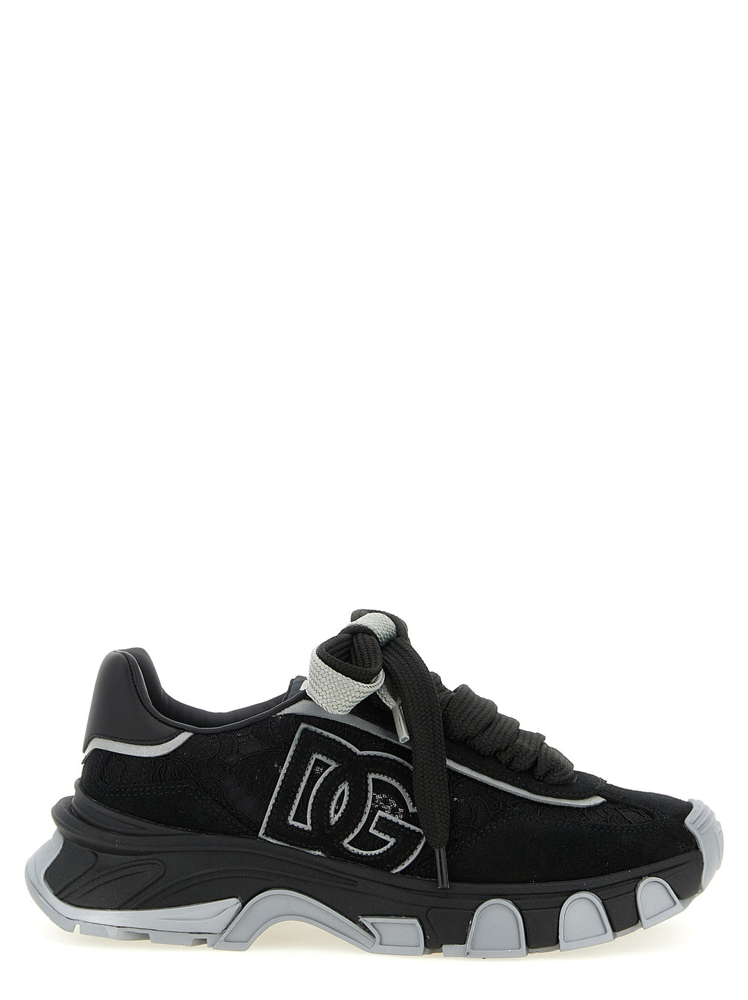 Dolce &amp; Gabbana Black Polyamide Athletic Sneakers