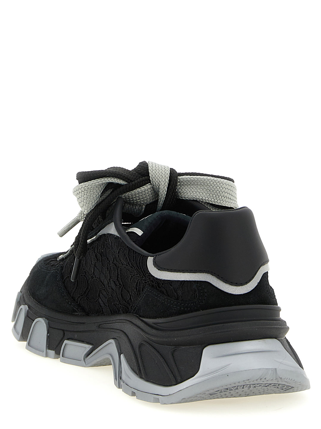 Dolce &amp; Gabbana Black Polyamide Athletic Sneakers