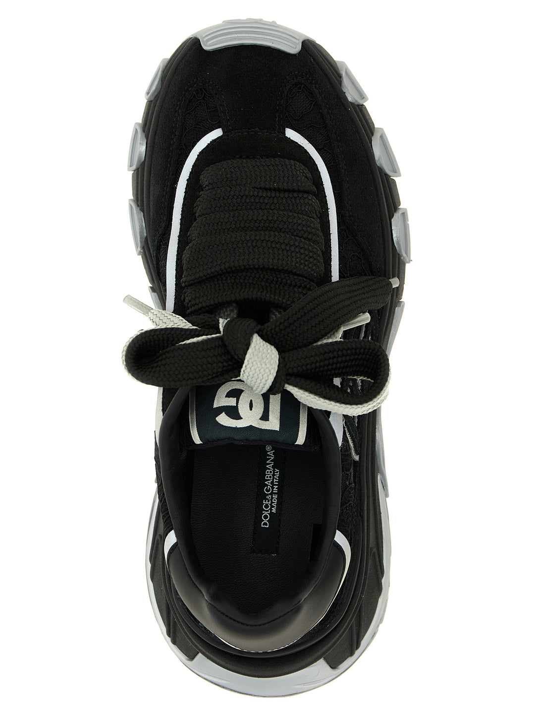 Dolce &amp; Gabbana Black Polyamide Athletic Sneakers