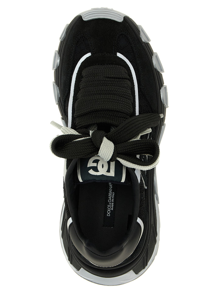 Dolce &amp; Gabbana Black Polyamide Athletic Sneakers