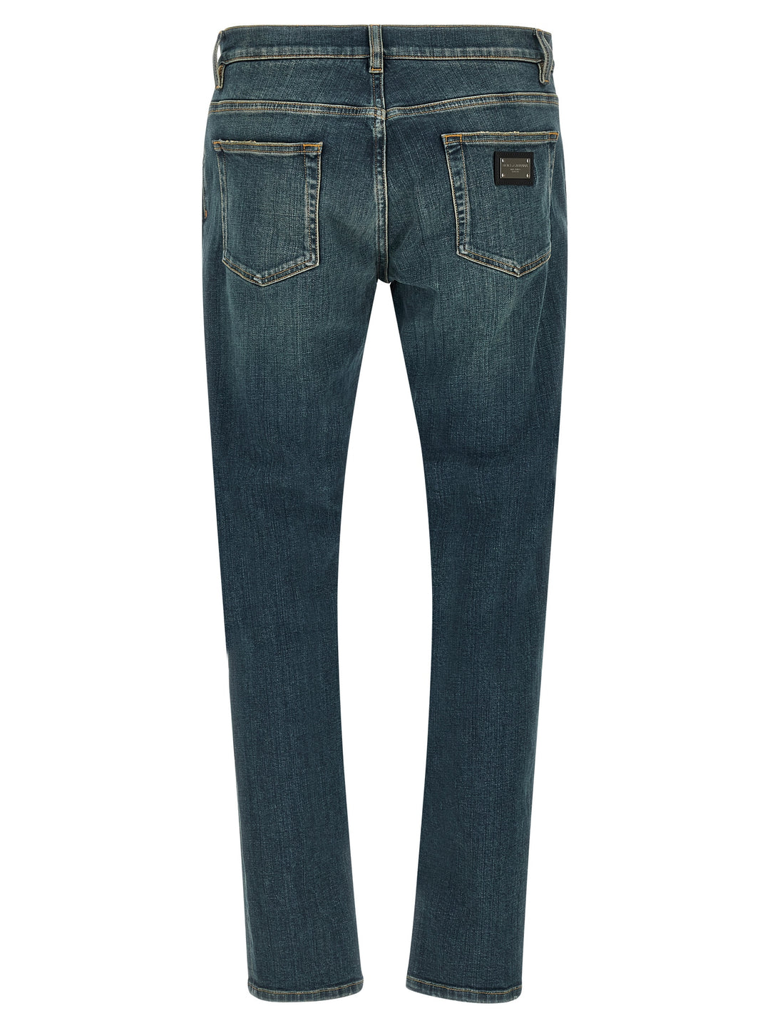 Dolce &amp; Gabbana Blue Cotton Slim Fit Jeans