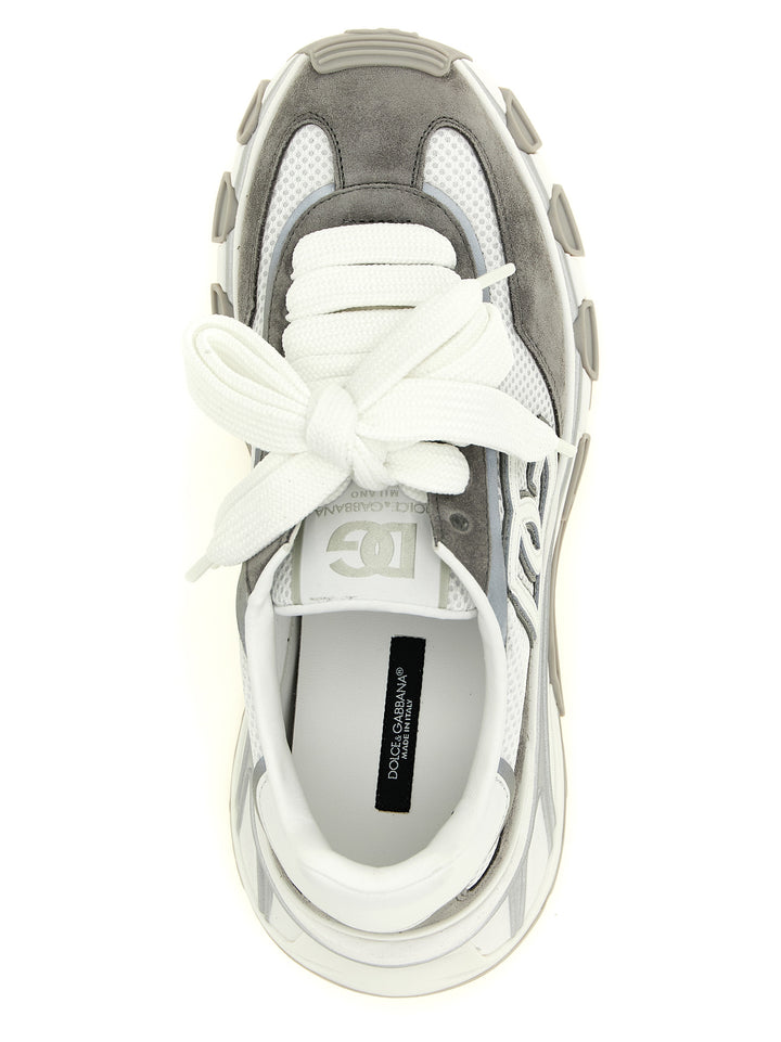 Dolce &amp; Gabbana Gray Polyester Athletic Sneakers