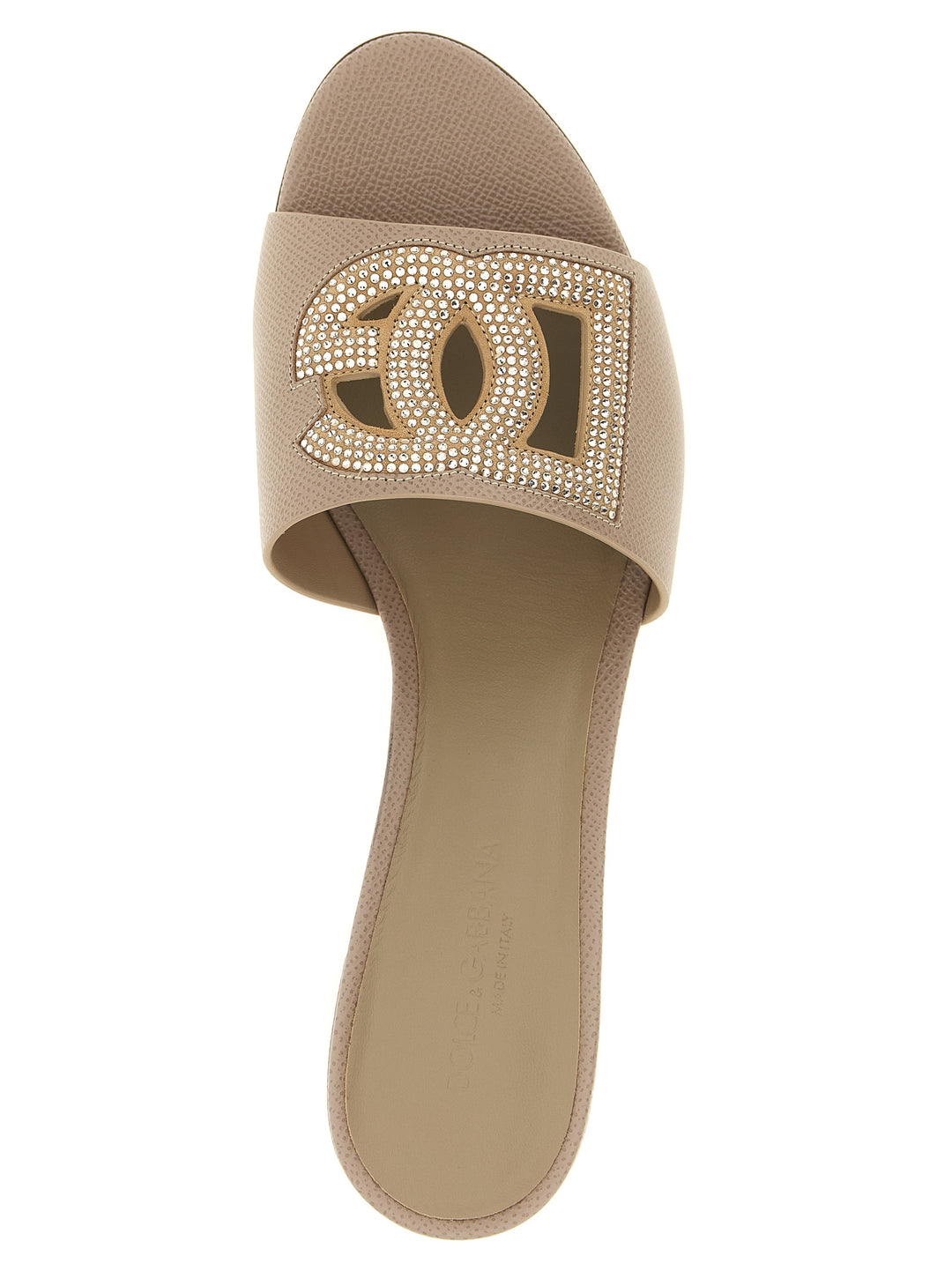Dolce &amp; Gabbana Gray Calfskin Mules