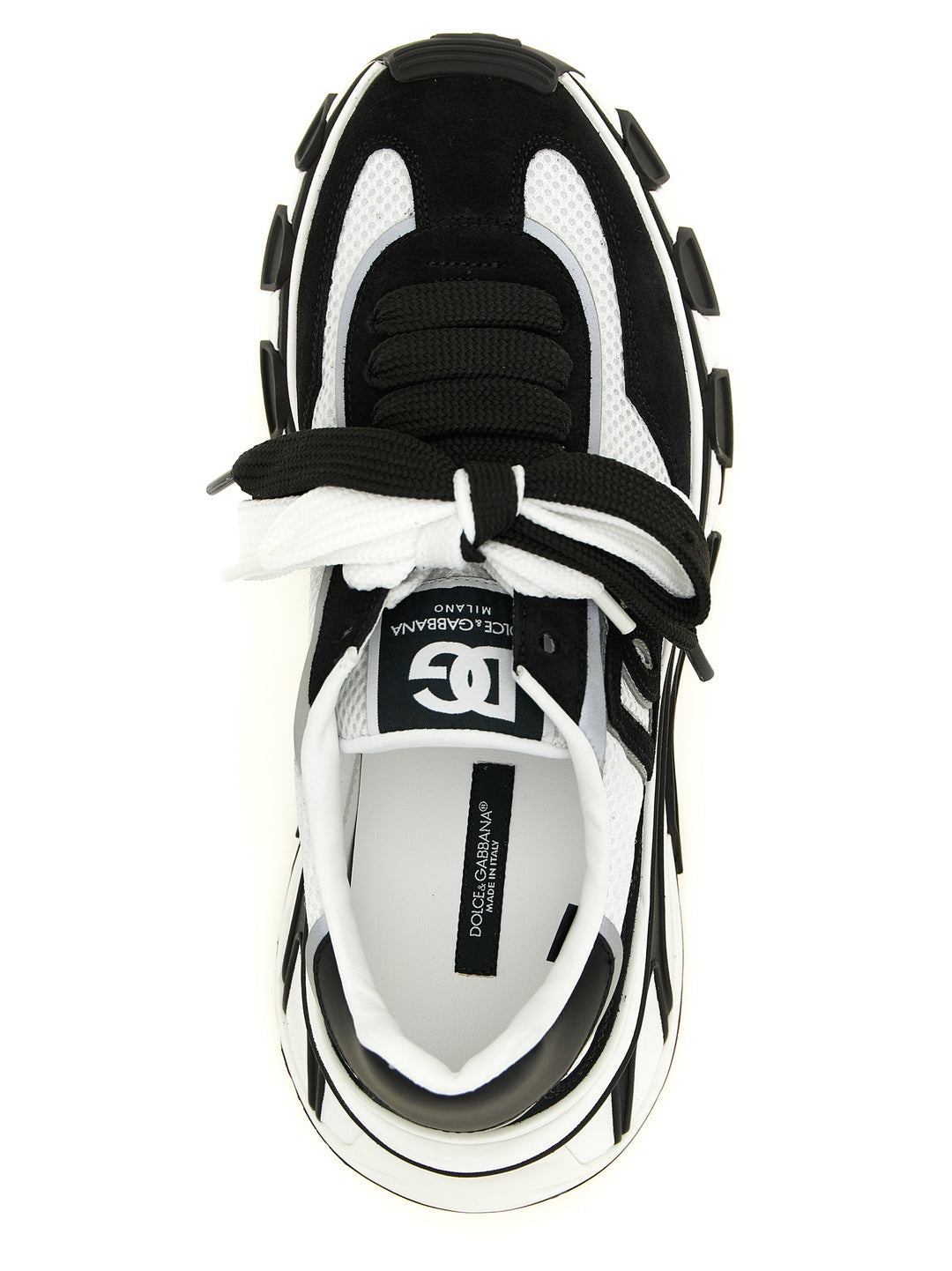 Dolce &amp; Gabbana Bicolor Polyester Athletic Sneakers