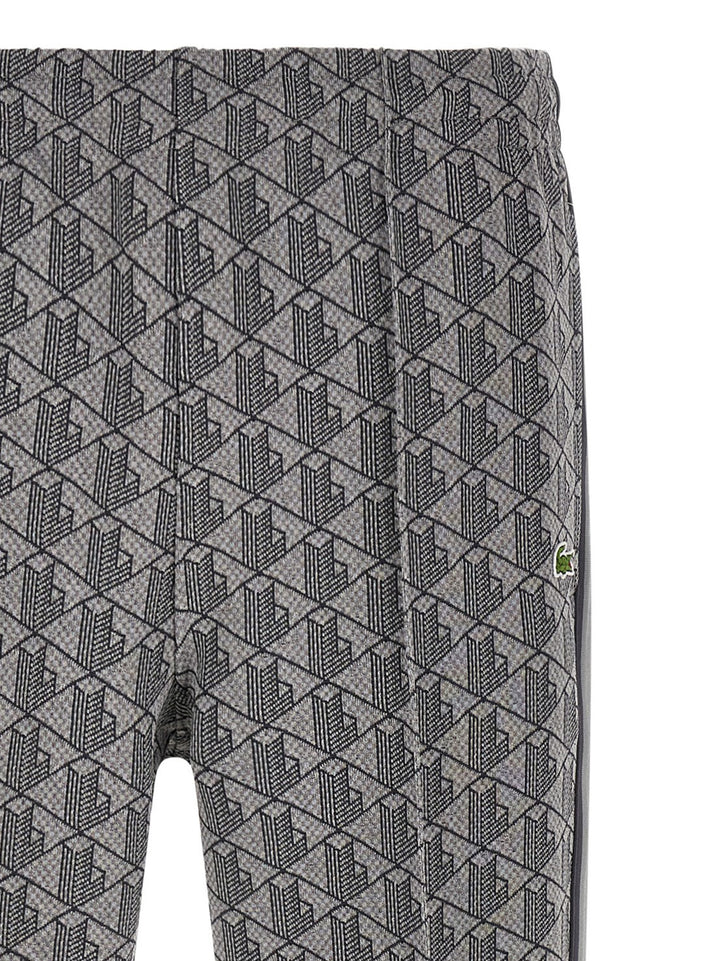 Lacoste Gray Polyester Joggers (Workout Pants)