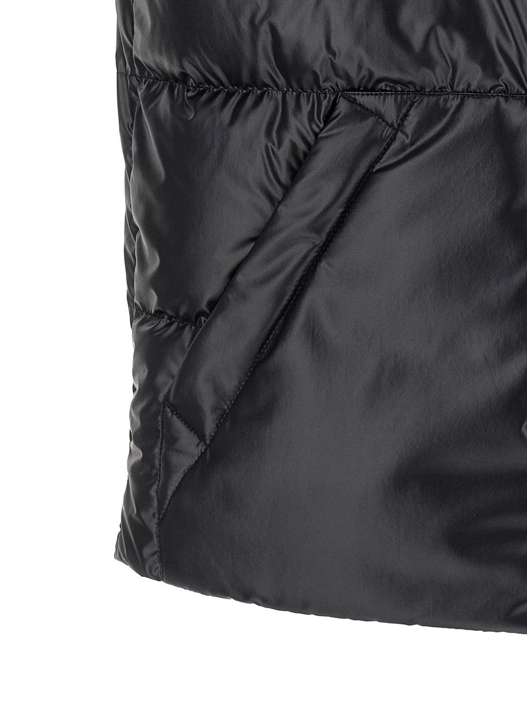 Moncler Blue Polyester Sleeveless Jacket