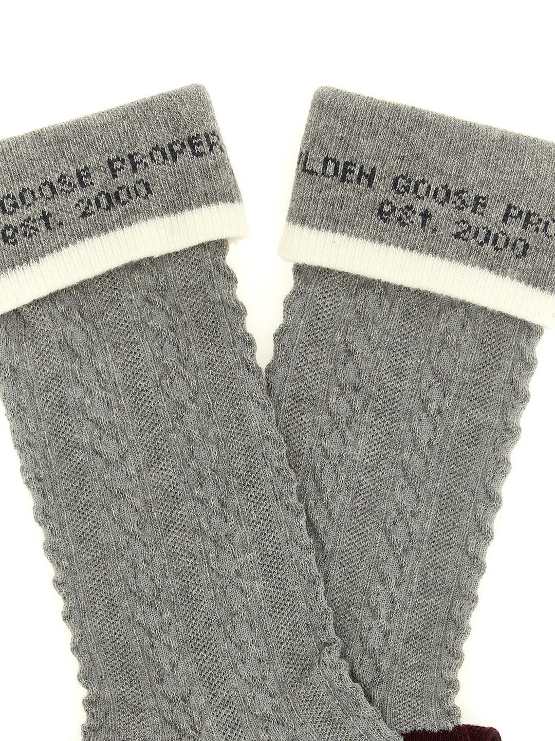 Golden Goose Gray Cotton Socks