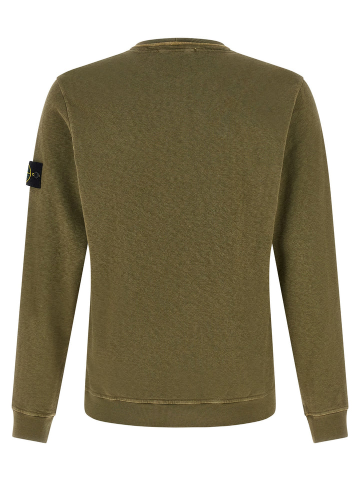 Stone Island Bicolor Cotton Sweatshirt