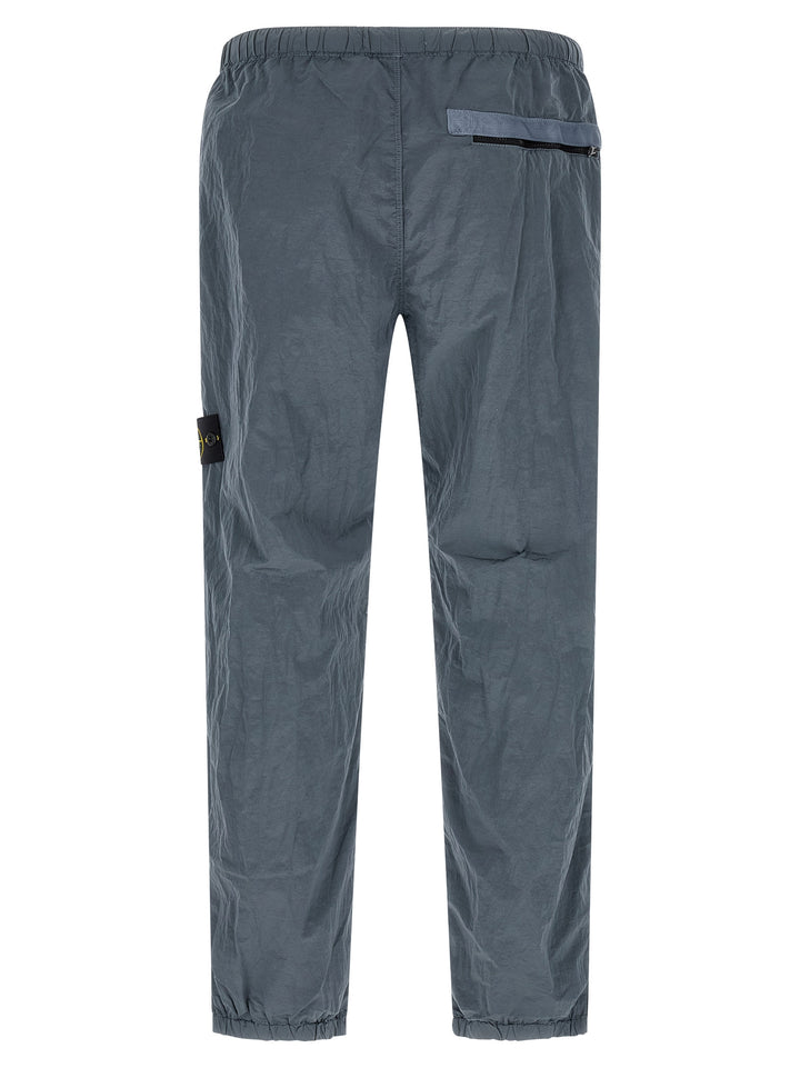 Stone Island Blue Polyamide Joggers (Workout Pants)