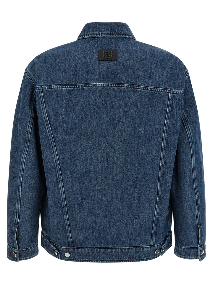 Fendi Blue Cotton Denim Jacket