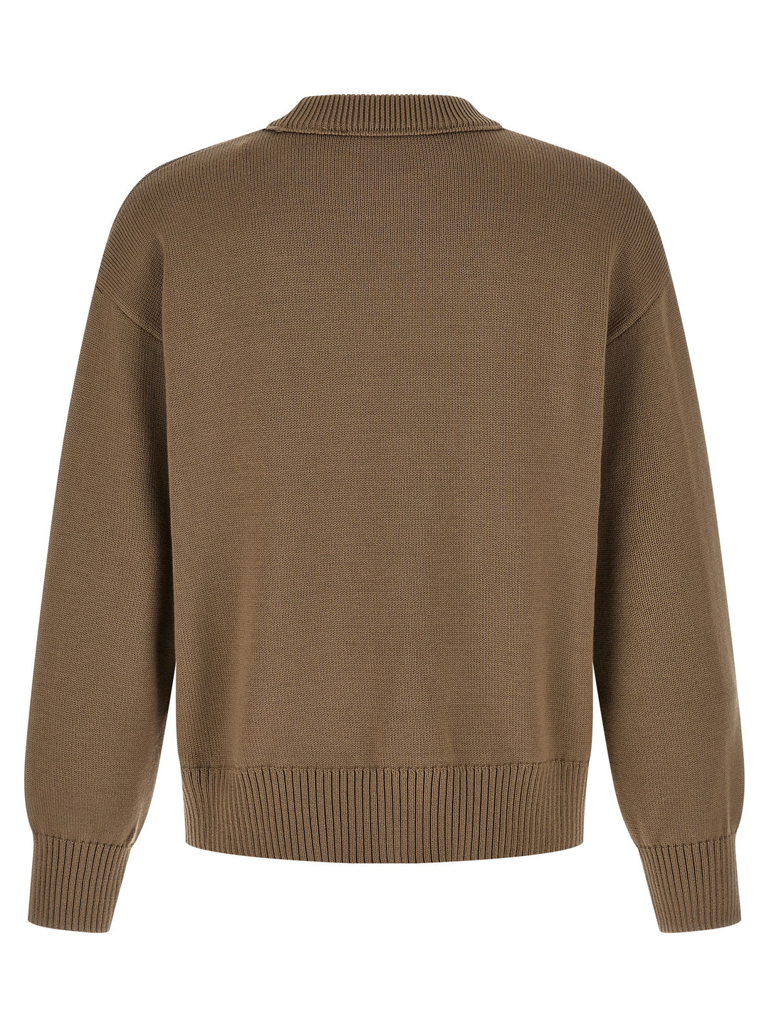 Ami Paris Beige Wool Cardigan