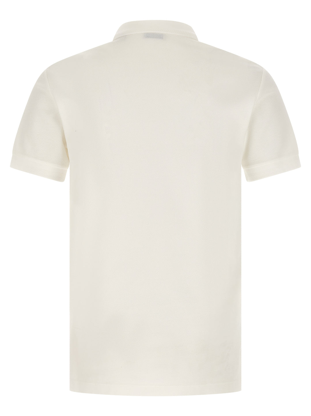 Burberry White Cotton Polo Shirt