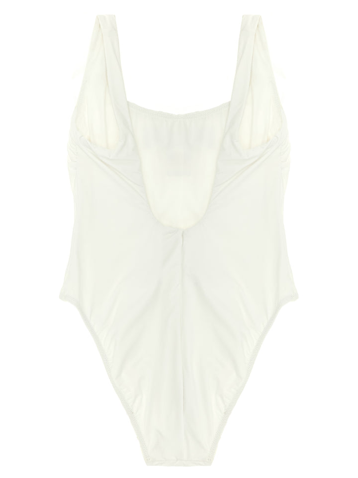 Polo Ralph Lauren White Nylon One-Piece Swimsuit
