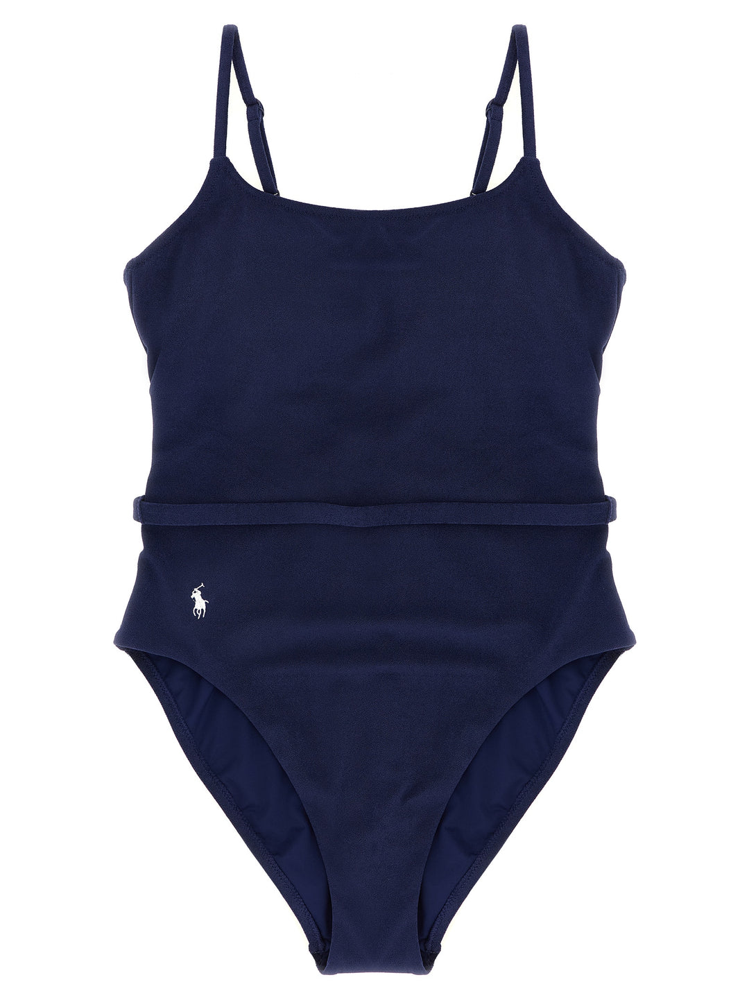 Polo Ralph Lauren Blue Polyester One-Piece Swimsuit