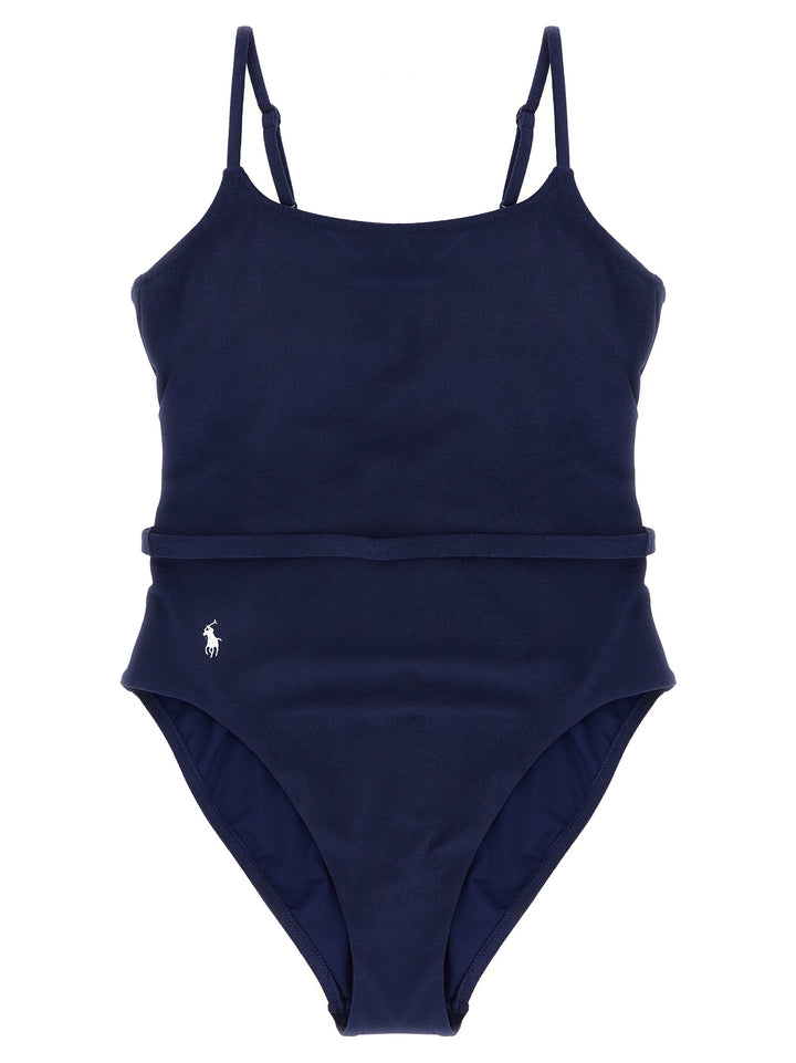 Polo Ralph Lauren Blue Polyester One-Piece Swimsuit
