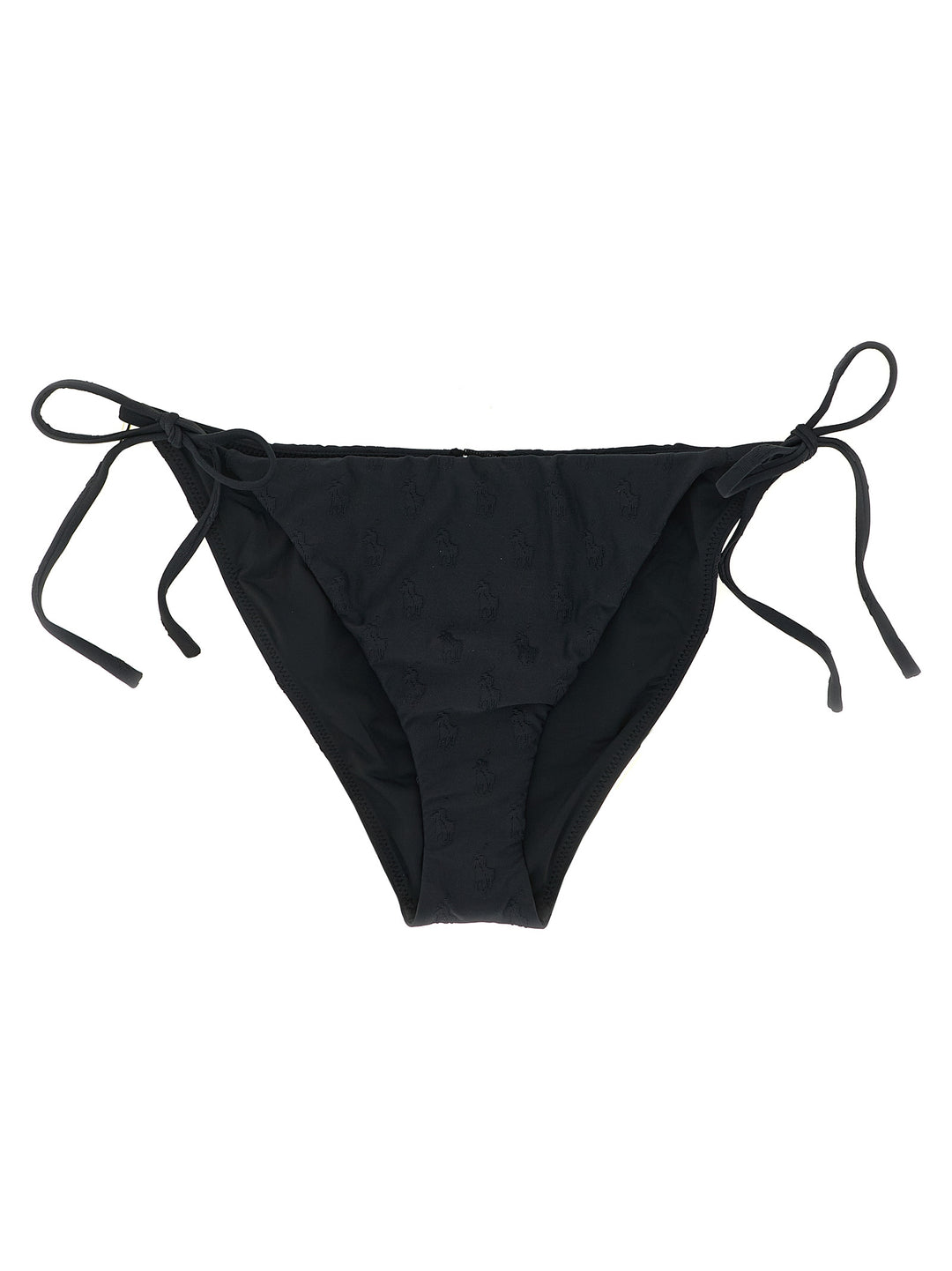 Polo Ralph Lauren Black Recycled Polyester Bikini