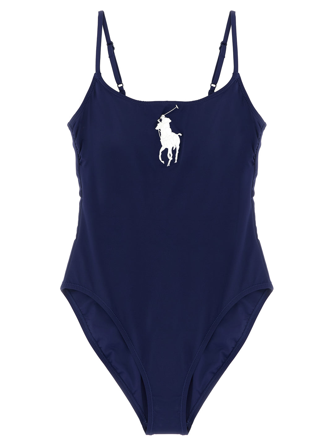 Polo Ralph Lauren Blue Nylon One-Piece Swimsuit