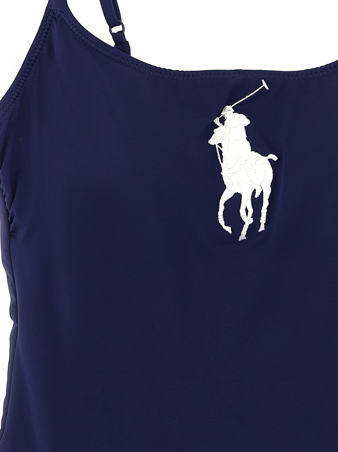 Polo Ralph Lauren Blue Nylon One-Piece Swimsuit