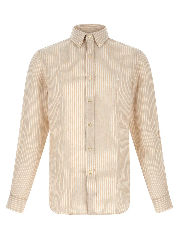Polo Ralph Lauren Beige Linen Blouse