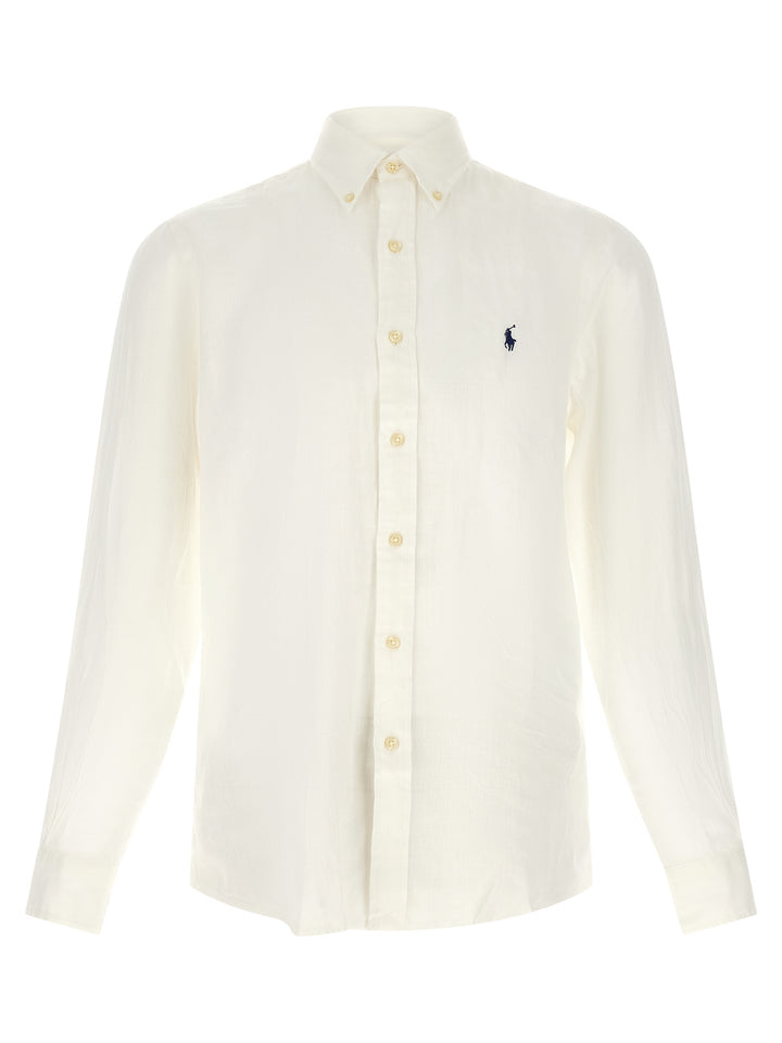 Polo Ralph Lauren White Linen Blouse
