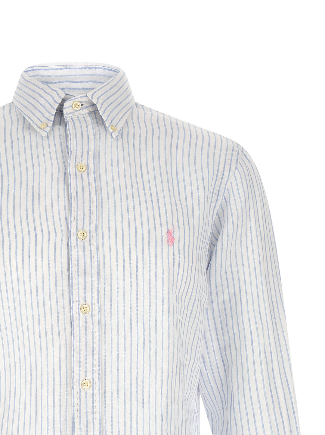 Polo Ralph Lauren Blue Linen Blouse