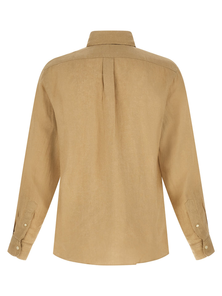 Polo Ralph Lauren Beige Linen Blouse