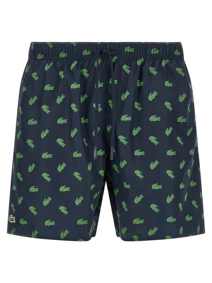 Lacoste Blue Polyester Swim Shorts