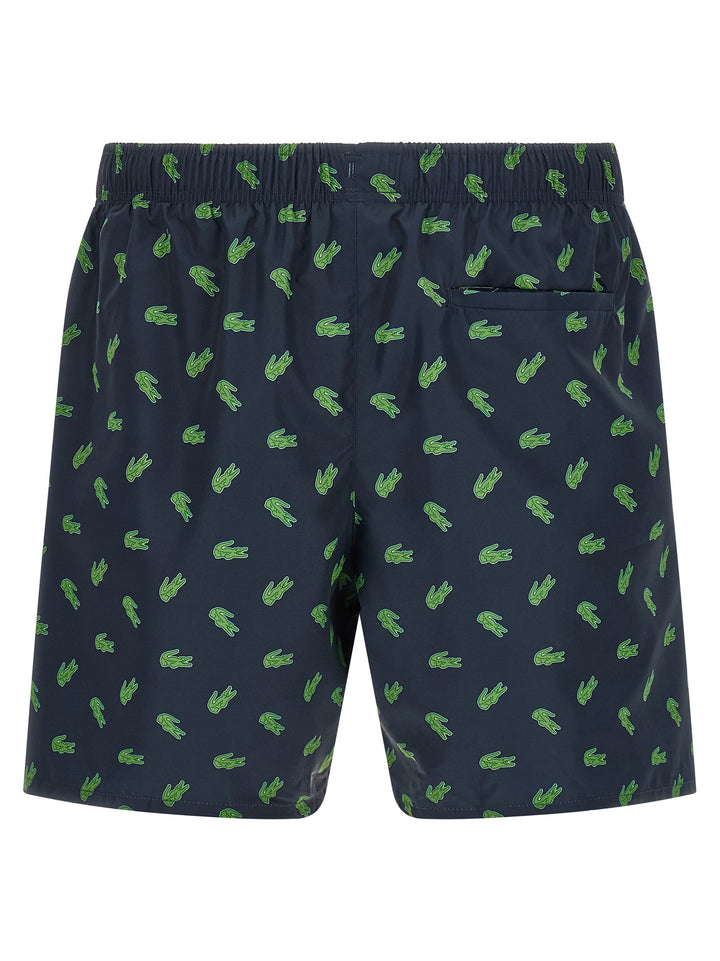 Lacoste Blue Polyester Swim Shorts