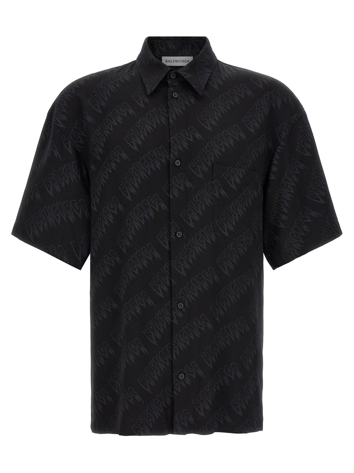 Balenciaga Black Viscose Blouse