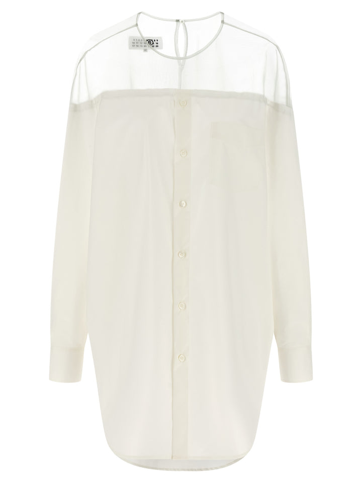 MM6 Maison Margiela White Cotton Blouse