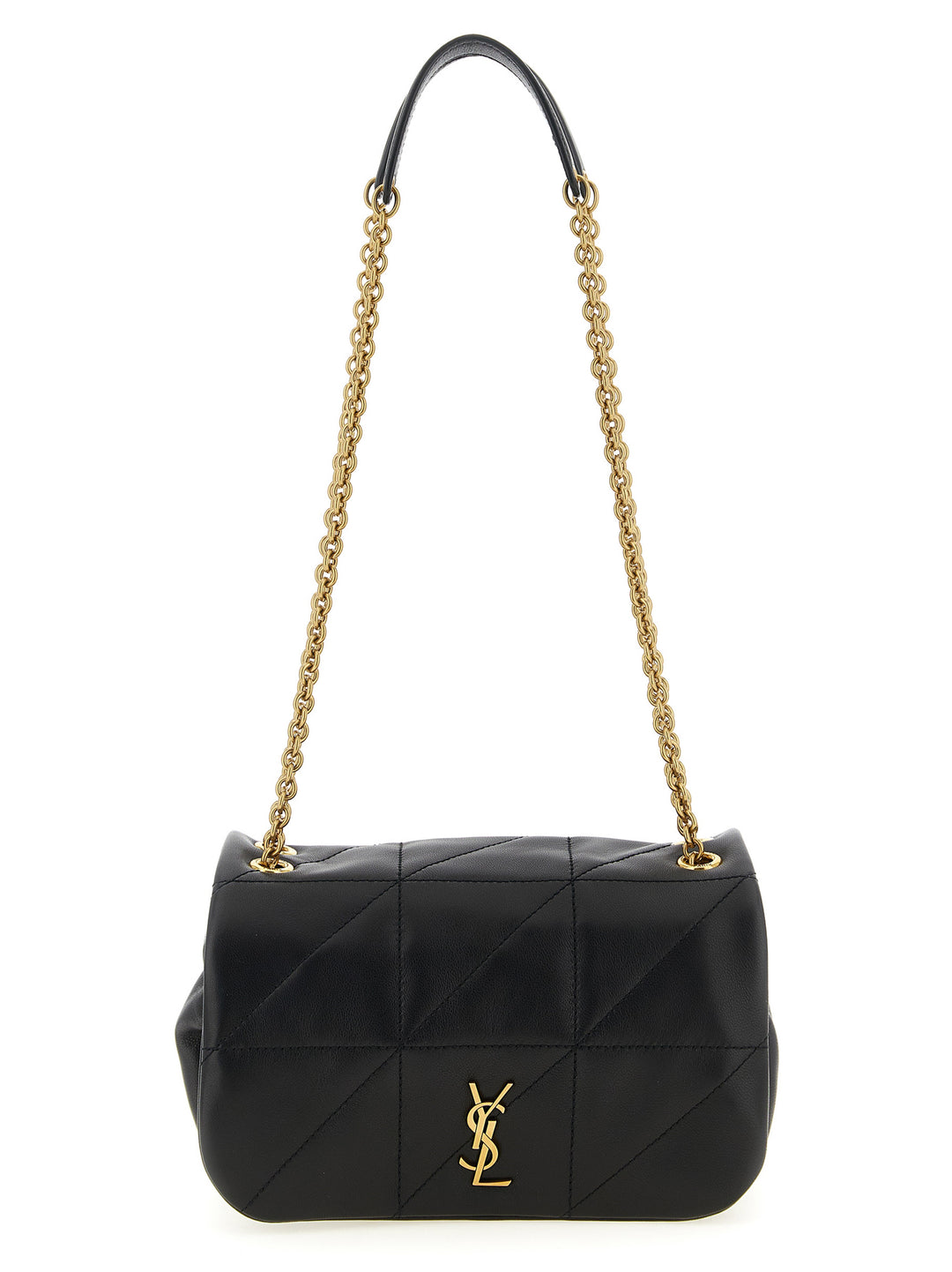 Saint Laurent Black Lamb Leather Shoulder Bag