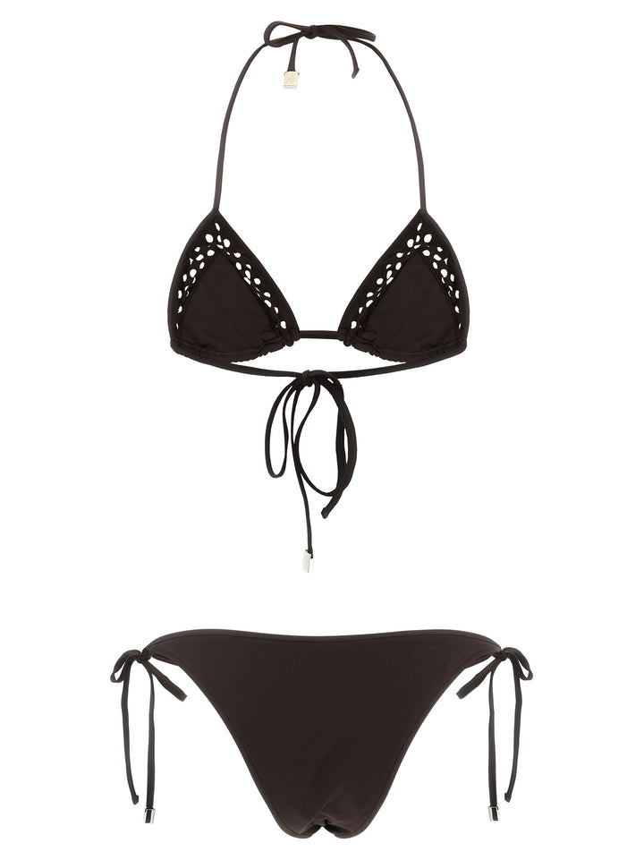 The Attico Brown Polyamide Bikini