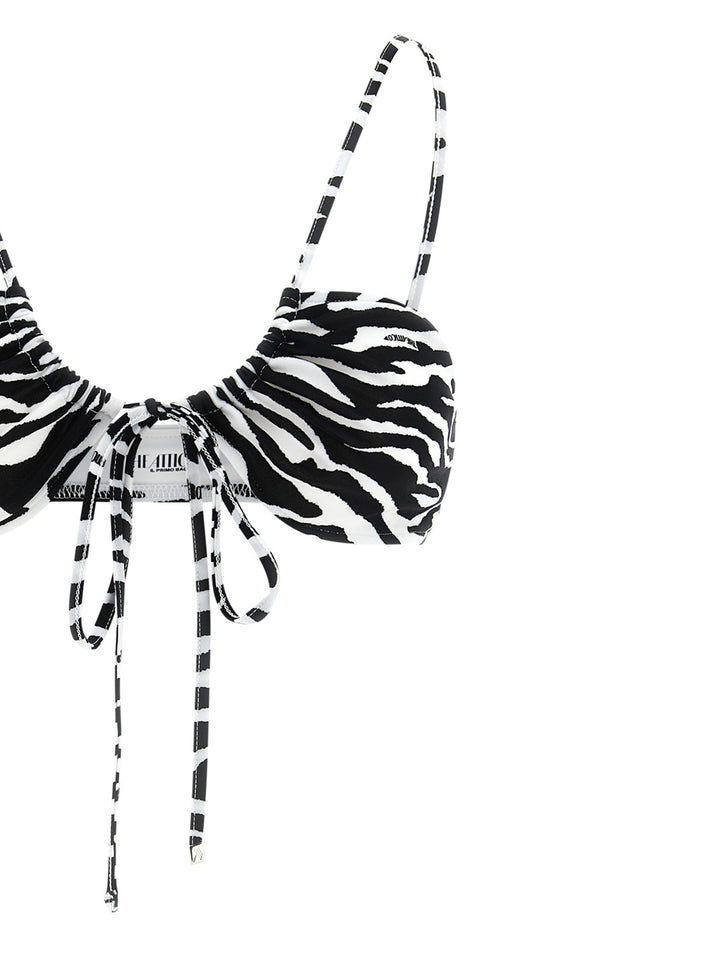 The Attico Bicolor Polyester Bikini