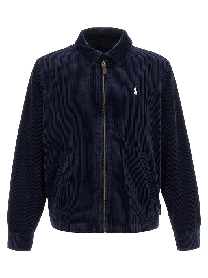 Polo Ralph Lauren Blue Cotton Full-Length Jacket