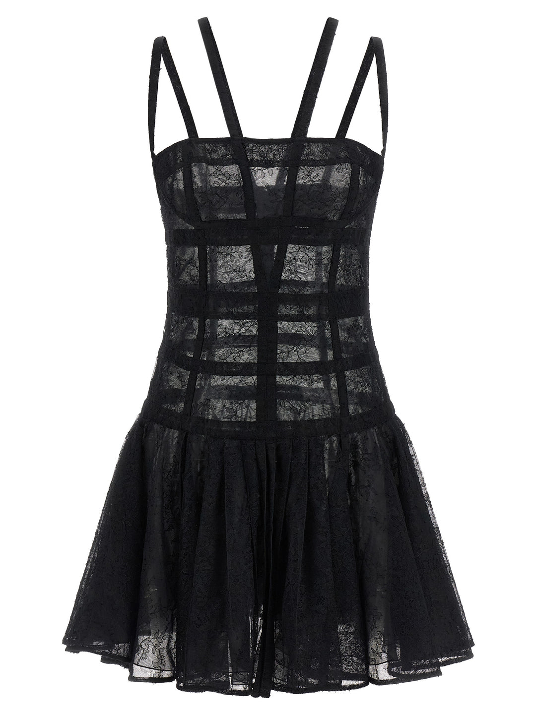 Giovanni Bedin Black Polyamide Short Dress