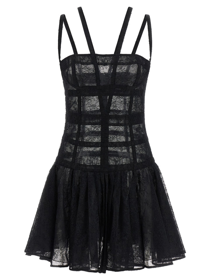 Giovanni Bedin Black Polyamide Short Dress
