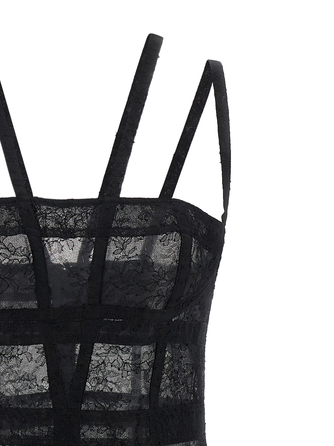Giovanni Bedin Black Polyamide Short Dress