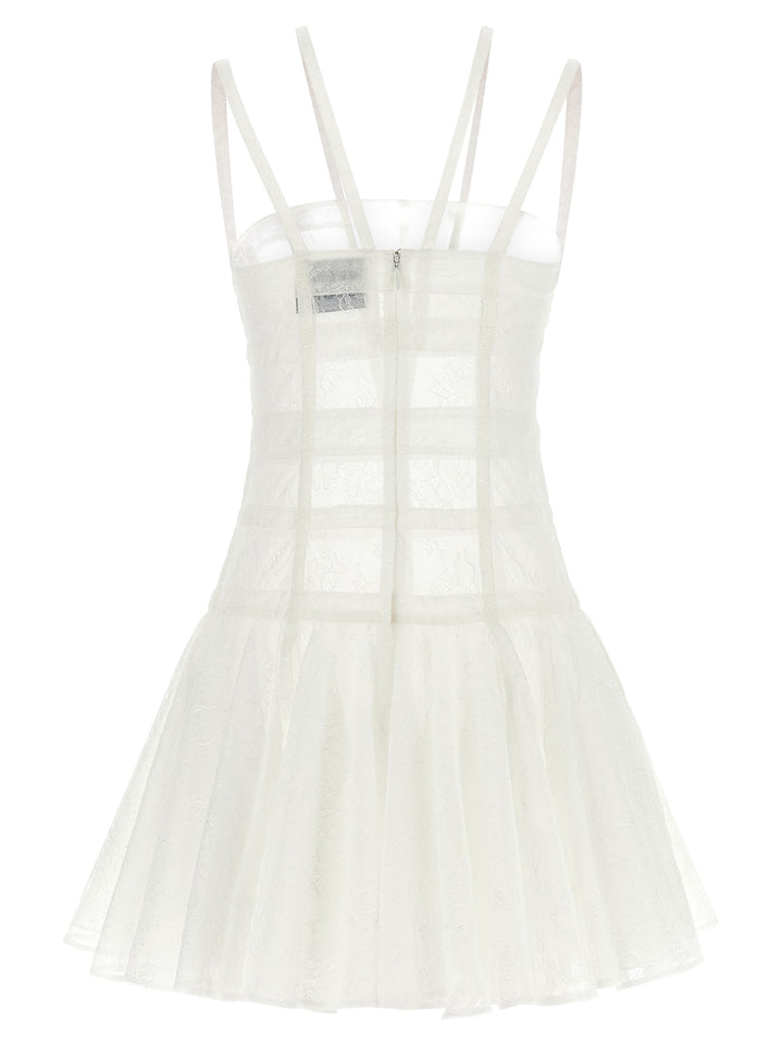 Giovanni Bedin White Polyamide Short Dress