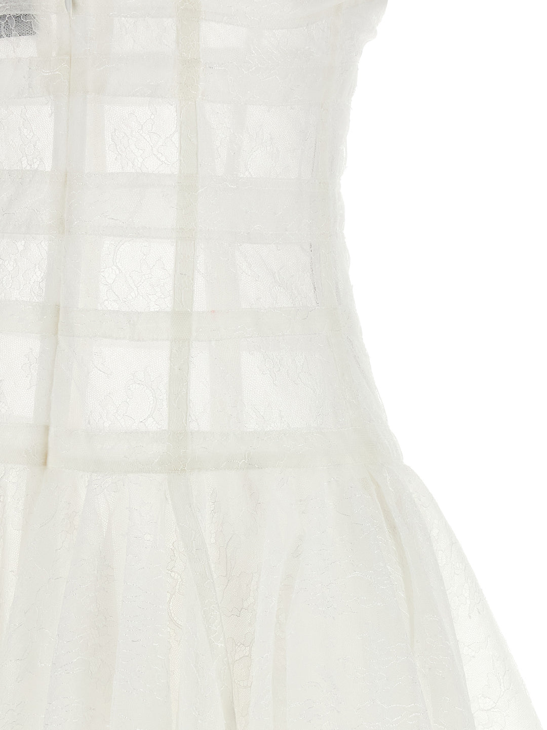 Giovanni Bedin White Polyamide Short Dress