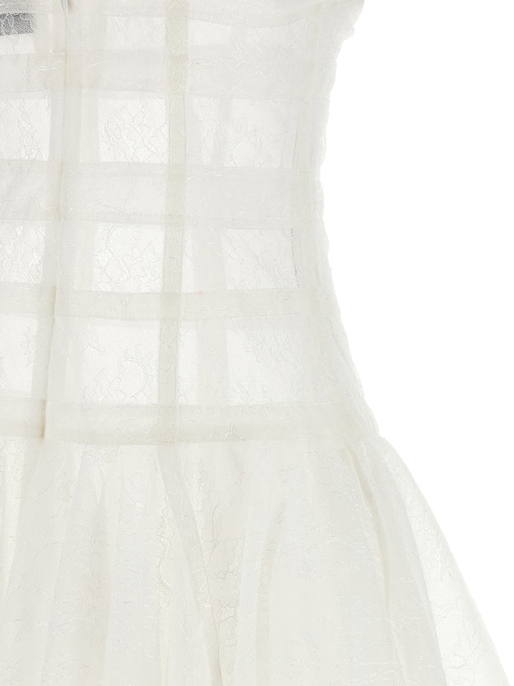 Giovanni Bedin White Polyamide Short Dress