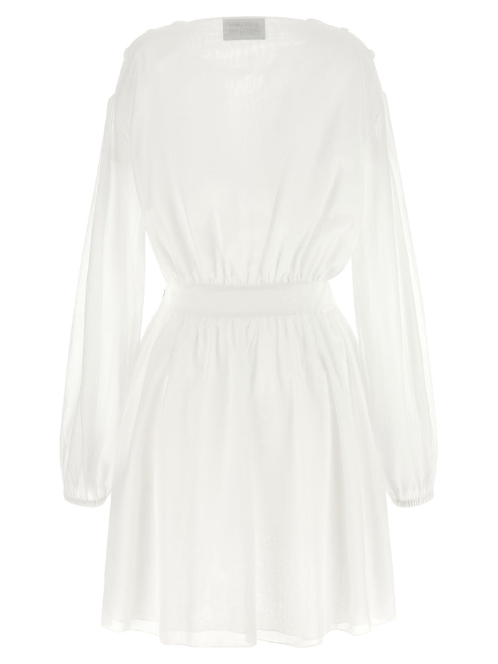 Giovanni Bedin White Cotton Short Dress