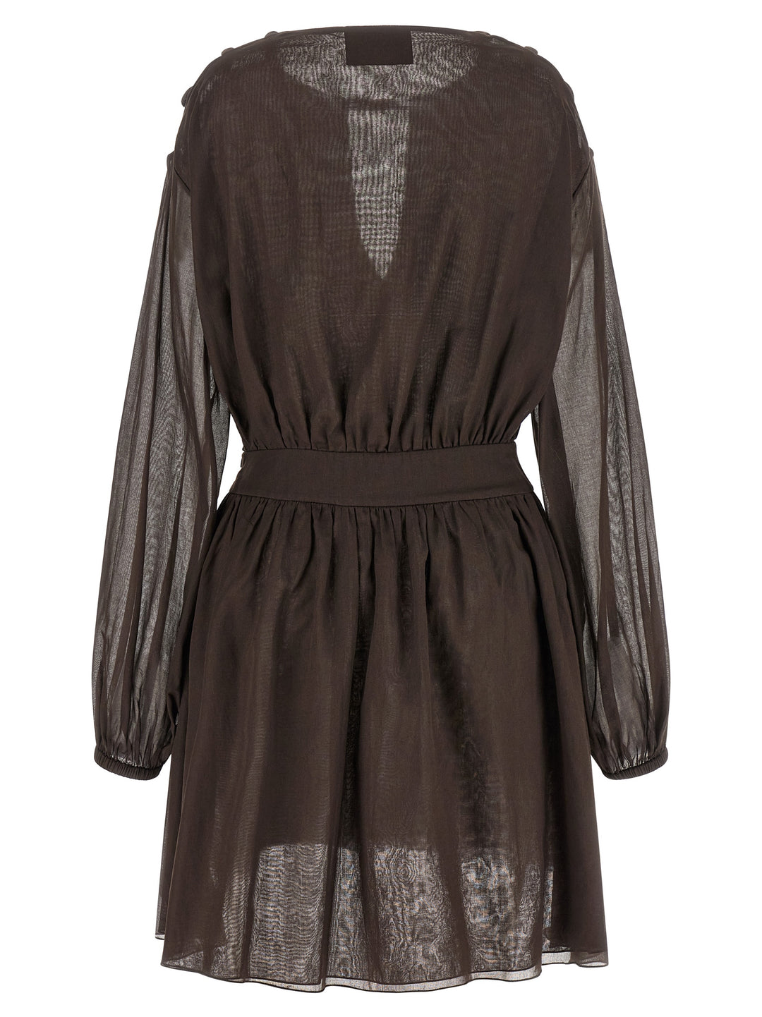 Giovanni Bedin Brown Cotton Short Dress