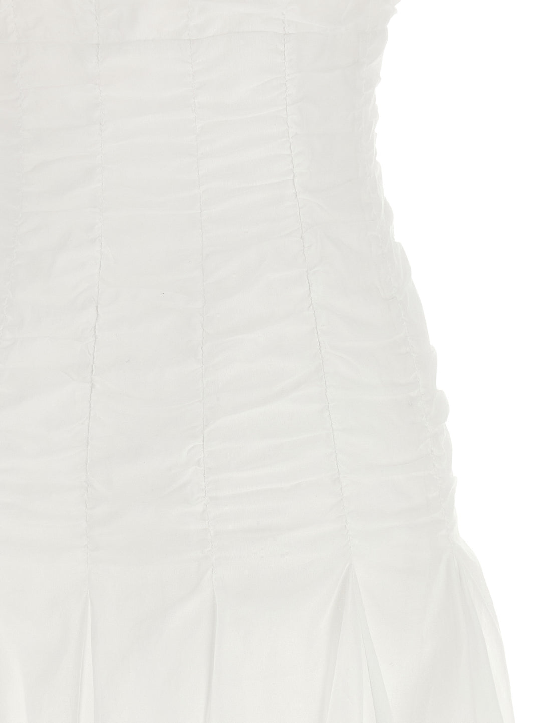 Giovanni Bedin White Cotton Short Dress
